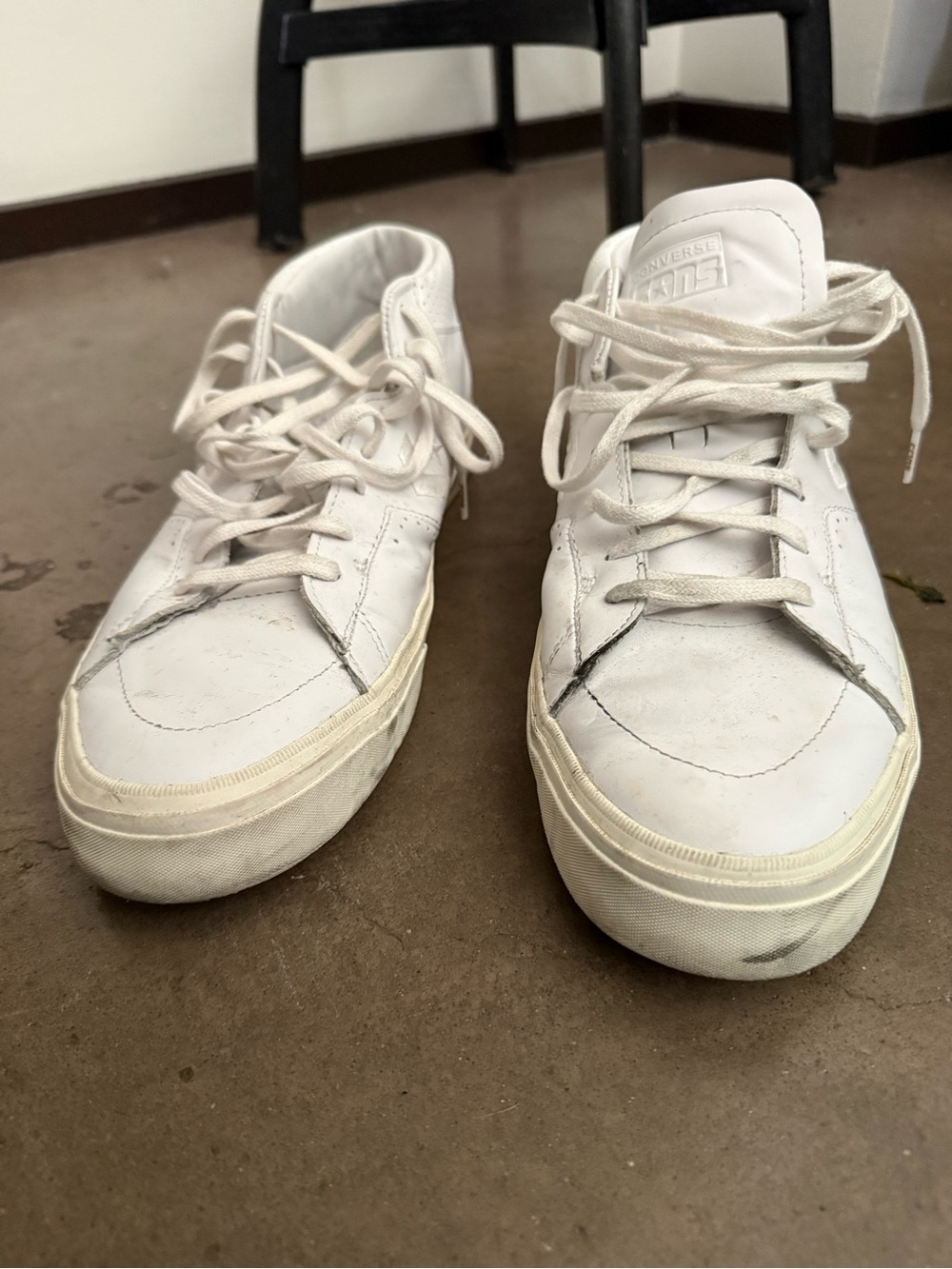 Converse Cons Louie Lopez Pro Men’s White Low-Top Leather Sneakers - Picture 8 of 9